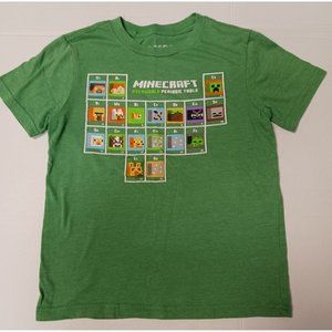 Mojang Studios Minecraft Overworld Periodic Table Short Sleeve T Shirt Size SM